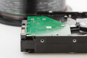 Hard disk drive and compact discs photo