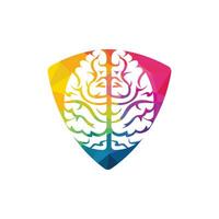 Think idea concept. Brainstorm power thinking brain Logotype icon. vector