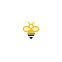 Bee Logo design, bee logo, Concept for honey package design. Bee Logo Template vector icon illustration design.