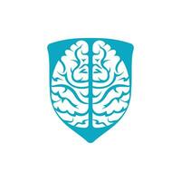 pensar en el concepto de idea. lluvia de ideas icono de logotipo de cerebro de pensamiento de poder. vector