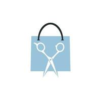 Online Shopping Scissors Vector Design.