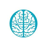 Think idea concept. Brainstorm power thinking brain Logotype icon. vector