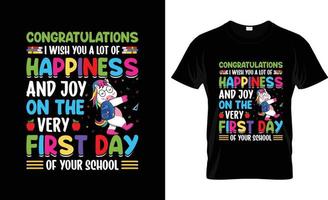 First day of school t-shirt design, First day of school t-shirt slogan and apparel design, First day of school typography, First day of school vector, First day of school illustration vector