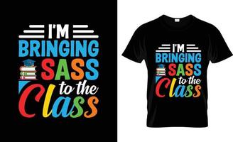 diseño de camisetas del primer día de clases, eslogan de camisetas del primer día de clases y diseño de prendas de vestir, tipografía del primer día de clases, vector del primer día de clases, ilustración del primer día de clases