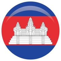 bandera de camboya. dimensiones precisas, proporciones de elementos y colores vector