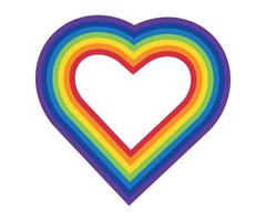 sketch of rainbow colored heart with paint splashes vector