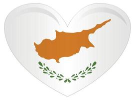 Flag of Cyprus officially the Republic of Cyprus is island country in the Eastern Mediterranean Sea. vector