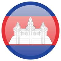 bandera de camboya. dimensiones precisas, proporciones de elementos y colores vector