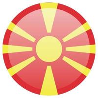 Ilustración de vector de bandera de macedonia. bandera nacional de macedonia.