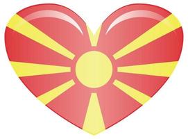 Macedonia Flag vector illustration. National Flag of Macedonia.