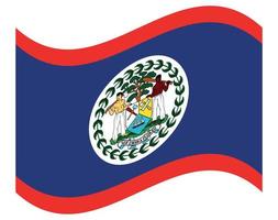 bandera de belice. dimensiones precisas, proporciones de elementos y colores vector