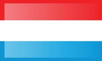 bandera de luxemburgo. dimensiones precisas, proporciones de elementos y colores vector