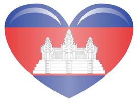 bandera de camboya. dimensiones precisas, proporciones de elementos y colores vector