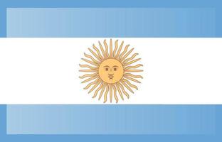 original and simple Argentina flag isolated in official colors and Proportion Correctly vector