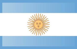 original and simple Argentina flag isolated in official colors and Proportion Correctly vector