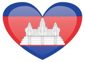 Flag of Cambodia. Accurate dimensions, element proportions and colors vector
