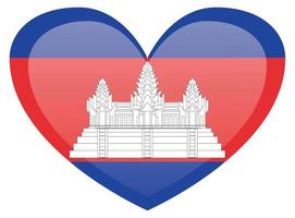 bandera de camboya. dimensiones precisas, proporciones de elementos y colores vector