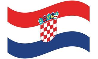 Flag of Croatia. Accurate dimensions, element proportions and colors. vector