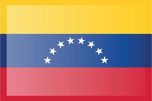 bandera de venezuela. variante civil. dimensiones precisas, proporciones de elementos y colores. vector