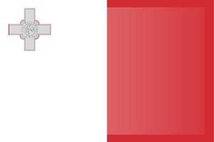 Malta flag vector. original and simple Malta flag isolated in official colors and Proportion Correctly vector