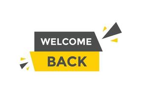 Welcome concept Colorful label sign template. Welcome symbol web banner. vector