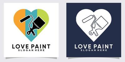 home panting logo design with creative concept vector