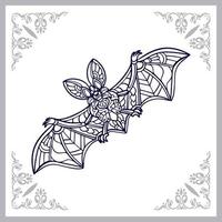 Bat mandala arts isolated on white background vector