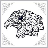 Eagle mandala arts isolated on white background vector