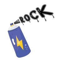 An energy drink in flat editable icon sticker vector