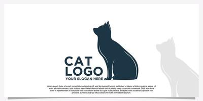 plantilla de diseño de logotipo de mascota icono de mascota concepto simple vector premium