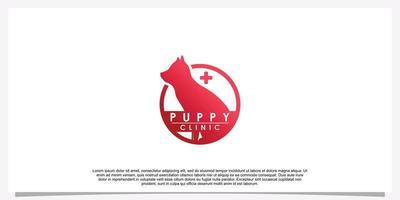 Pet logo design template pet icon simple concept Premium Vector