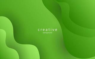 minimal abstract dynamic green gradient color fluid, liquid wavy shape geometric composition background. eps10 vector