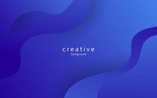 minimal abstract dynamic blue gradient color fluid, liquid wavy shape geometric composition background. eps10 vector