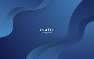 minimal abstract dynamic blue gradient color fluid, liquid wavy shape geometric composition background. eps10 vector