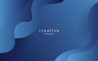 minimal abstract dynamic blue gradient color fluid, liquid wavy shape geometric composition background. eps10 vector