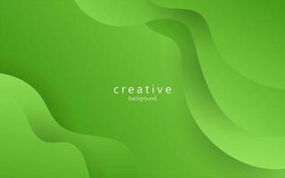 minimal abstract dynamic green gradient color fluid, liquid wavy shape geometric composition background. eps10 vector