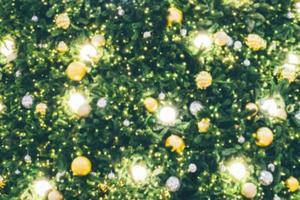 Abstract Christmas holiday bokeh light background photo