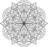 Outline Mandala Vector