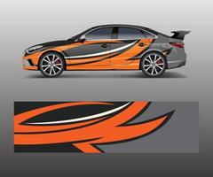 Abstract Sport racing car wrap decal and sticker design. vector eps10 format.