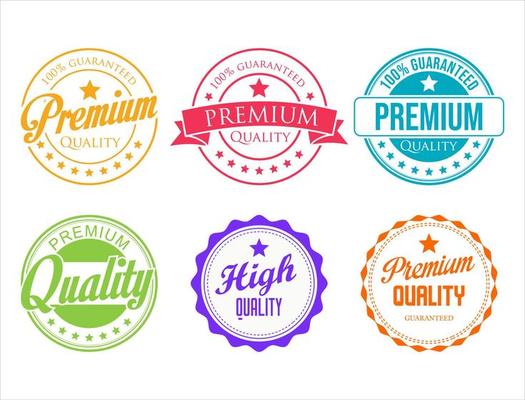 Retro vintage badges and labels vector