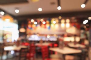 Restaurante cafetería o interior de cafetería con gente abstracta fondo borroso desenfocado