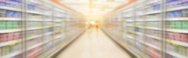 supermarket aisle blur background photo