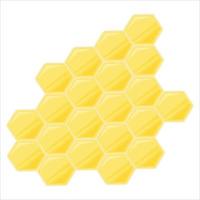 Honeycombs on a white background. Honeycomb icon for your website design, logo, app, UI. vector