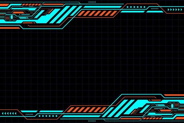 Abstract geometric shape technology futuristic hud background design.
