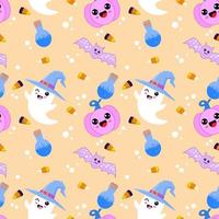 Cute seamless pattern for Halloween holiday. vector