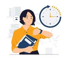 Time management concept illustration vector