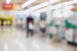 supermarket checkout cashier counter blurred background photo