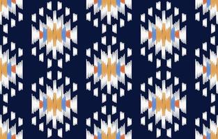 Ethnic pattern ikat seamless. Tribal African Indian traditional embroidery vector background. Aztec fabric carpet batik ornament chevron textile decoration wallpaper