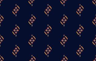 patrón étnico ikat sin fisuras. Fondo de vector de bordado tradicional indio africano tribal. azteca tela alfombra batik ornamento cheurón textil decoración papel pintado