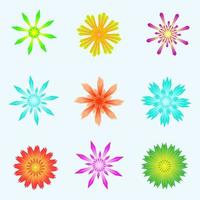 Hello Christmas flower star shape petal icon element abstract background pattern vector illustration